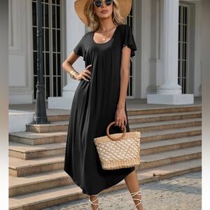 NEW EKOUAER womens dress midi length